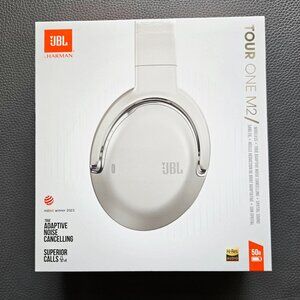 JBL Tour One M2 Over-Ear Noise Cancelling Bluetooth Headphones - Champagne
